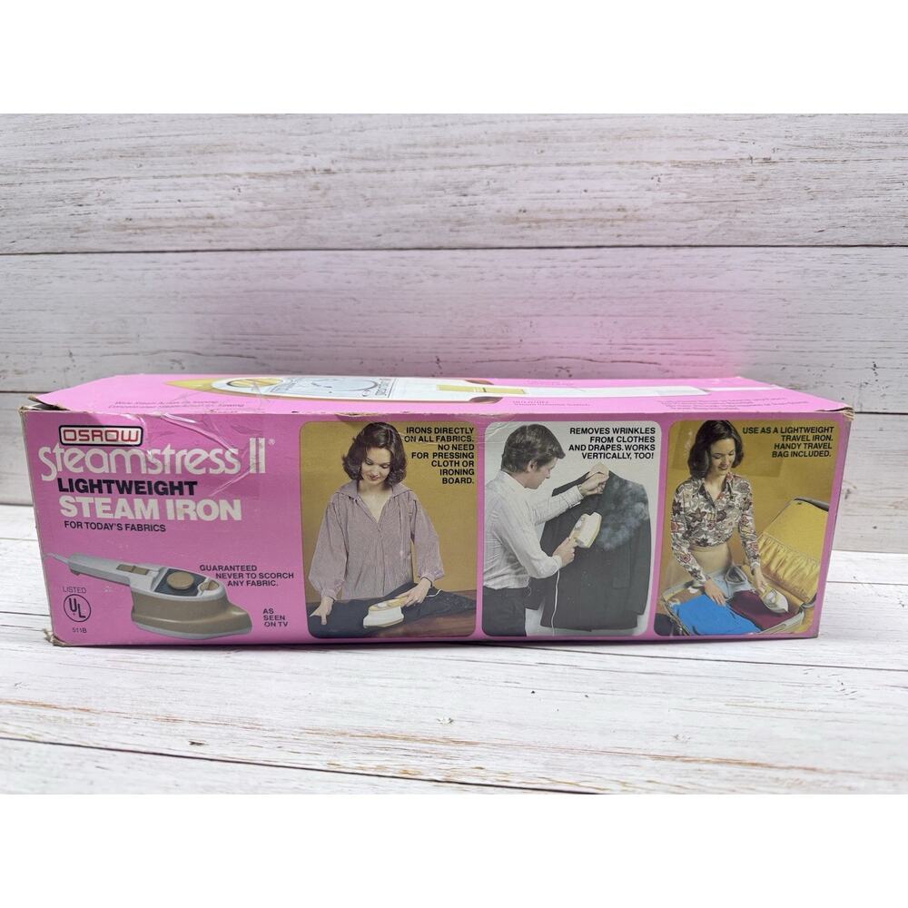 Osrow Steamstress II Handheld Garment Portable Steam Iron with Box 511B NEW!